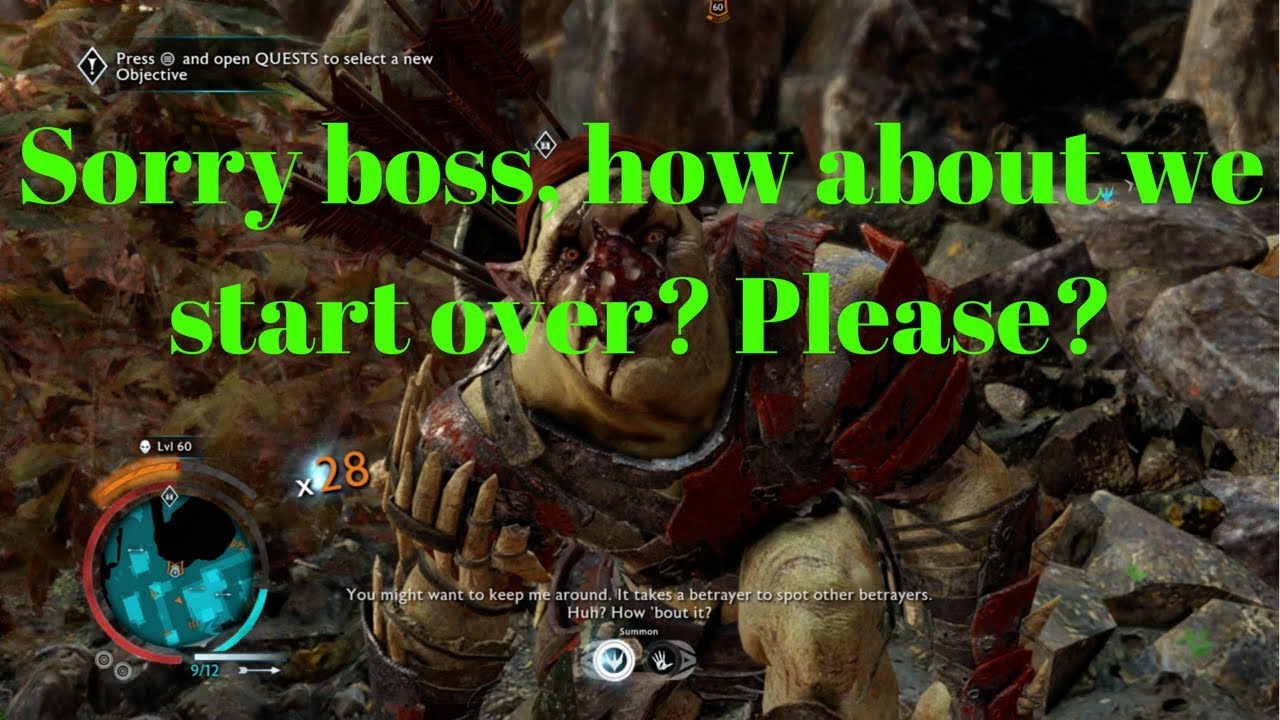 You Were the Worst Boss Ever Quotes - Shadow of War