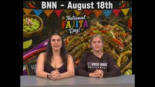 NEWS for August 18th