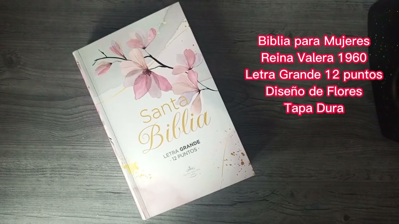 🌸 Biblia Letra Grande Reina Valera 1960 Flores en Invierno