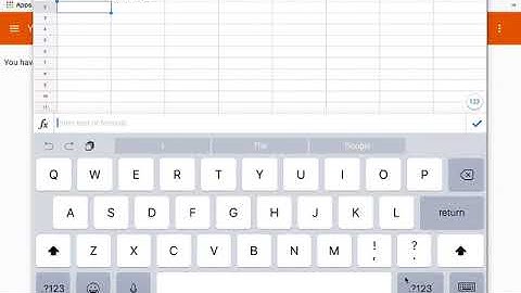 Graphs Using Google Sheets on iPad