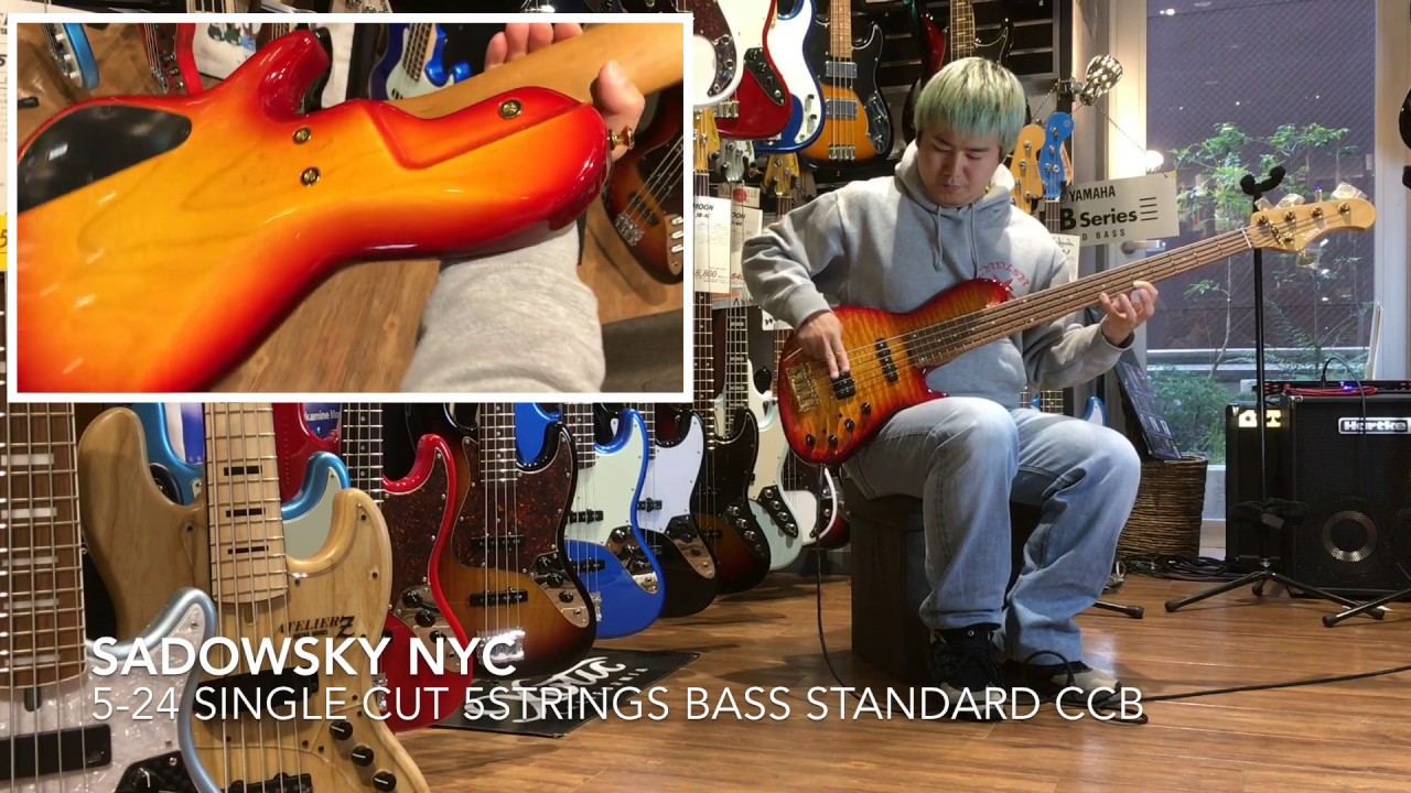 Sadowsky NYC 5-24 Single Cut 5strings Bass Standard - YouTube