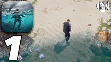 LOST IN BLUE - Gameplay Walkthrough Part 1 - Island Survival MMORPG Game (iOS, Android)