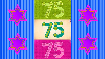 Endless Numbers Count 75, Intensifier Effect, Inversion Color Effect, Bevel Effect, G-major Effect.