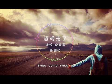 【抖音-音乐】baby当妮走了 我发誓不会堕落 即使当妮走后 也关注你的微博 这次真的走了 生命最美的过客 -《当妮走了》动态歌词版MV 徐真真
