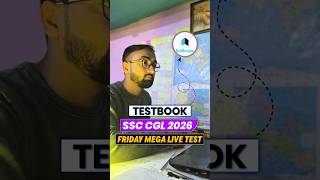 Testbook officer's Friday Mega Live Test ✅| SSC CGL 2026🎯| #ssc #cgl2026 #shorts #mocktest #testbook