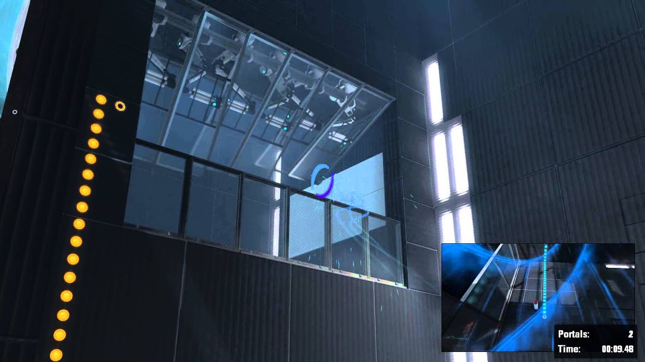 Portal 2 - Funnel Drill - 18.65s (Previous World Record) | iVerb & Hexerman