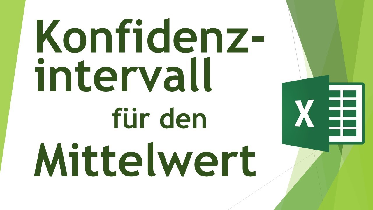 Konfidenzintervall Des Mittelwerts In Excel Berechnen Daten Analysieren In Excel 13 Youtube