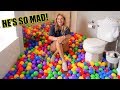 Filling Lance Stewart's ENTIRE BATHROOM With PLASTIC BALLS