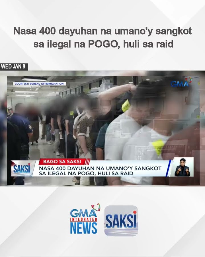 Nasa 400 dayuhan na umano'y sangkot sa ilegal na POGO, huli sa raid | Saksi