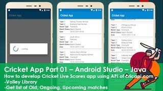 Cricket App Part 01 – Android Studio – Java screenshot 3