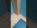 easy, tidy up the meeting of the wooden corners #woodworking #woodscraft #wood #diy  #carpenter