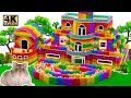 Satisfying ASMR: Building a Castle Marble Maze for Hamster - LEGO & Magnetic Balls