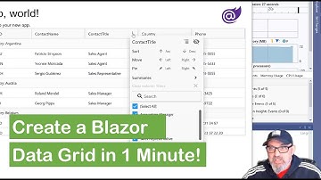Create a Blazor Data Grid in Less Than 1 Minute!