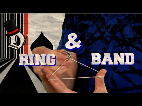 RING AND RUBBER BAND CLOSE UP MAGIC TRICKS