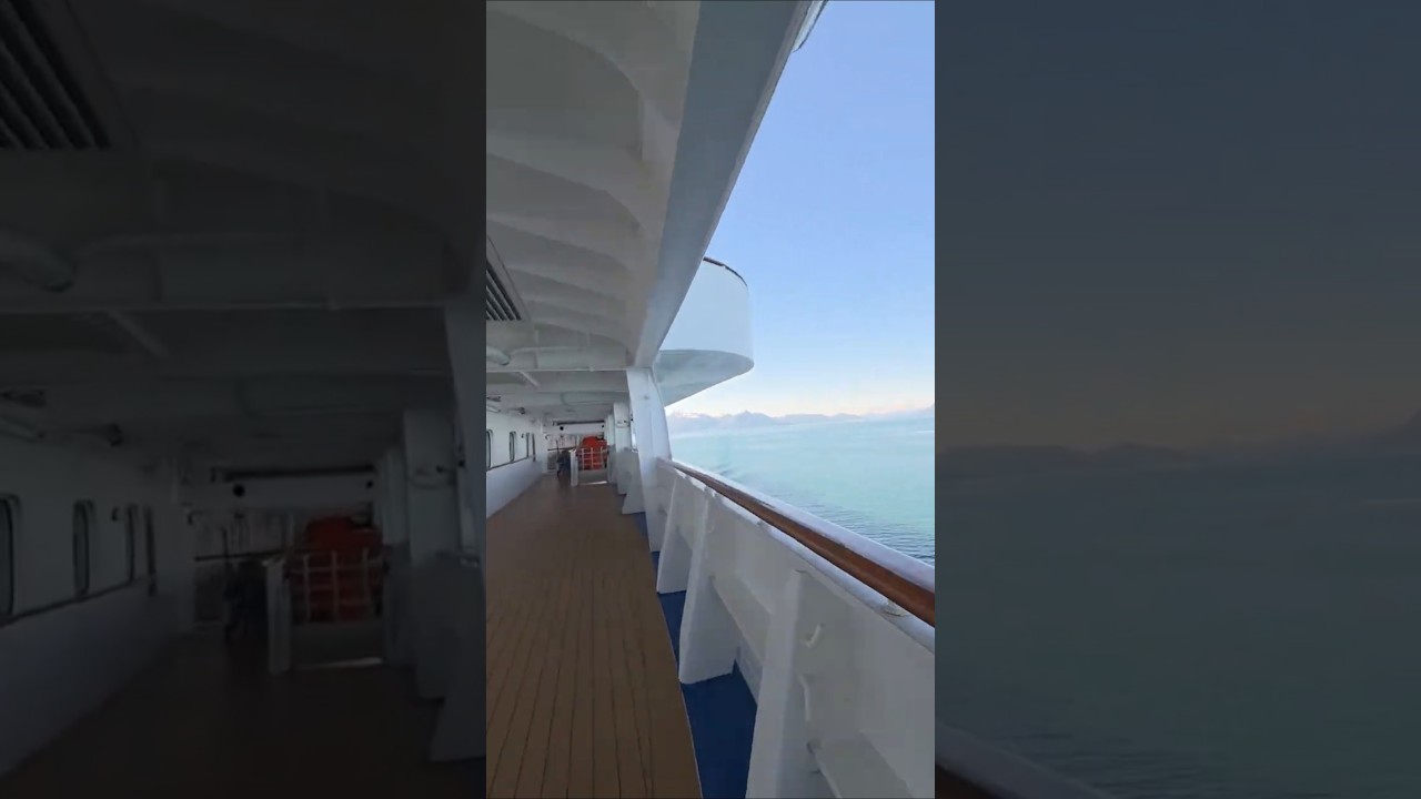 Exploring on the Ruby Princess in Alaska! #RubyPrincess #PromenadeDeck #short