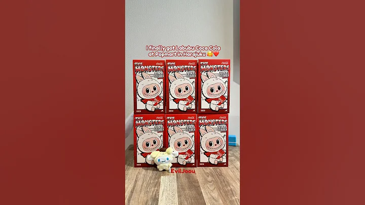 Labubu and Coca Cola 😍❤️#popmart #labubu #themonsters #cocacola #asmr #unboxing #shorts