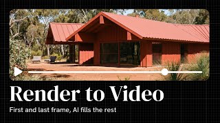 Turn Your Renders Into AI Video in Runchat: First-Last Frame Workflow
