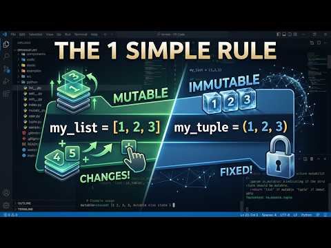 List vs Tuple - when to use which (1 simple rule)