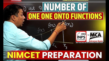 Number of  One One Onto Functions| Injective | Surjective | Lecture 5 | Nimcet Preparation