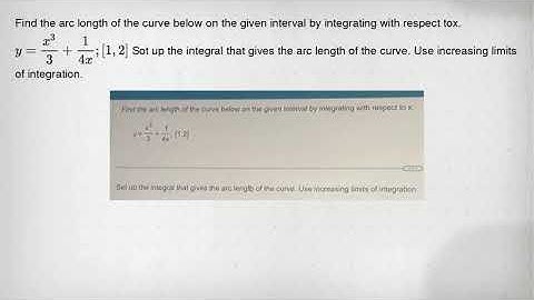 Find the arc longth of the curve below on the given interval by integrating with respect tox. y=(x^3