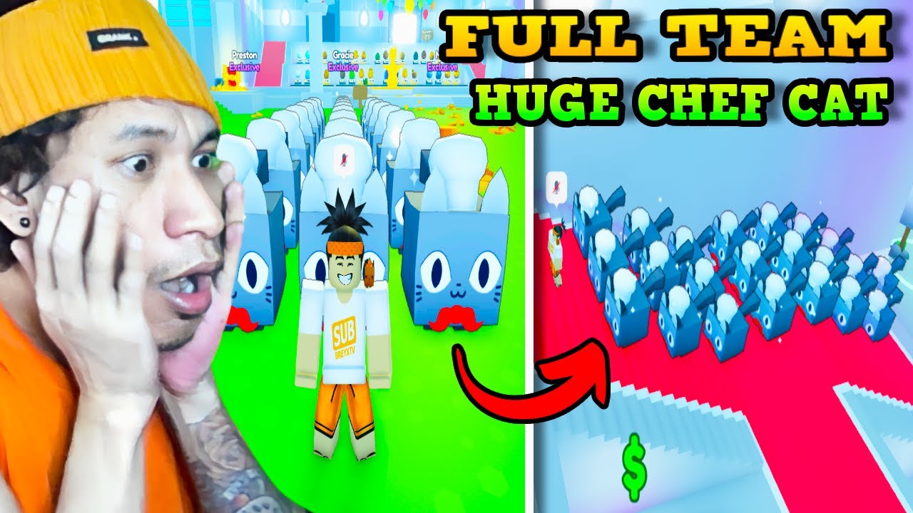 How I Got Full Team Huge Chef Cat In Pet Simulator X YouTube