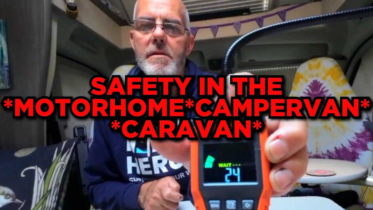 SAFETY IN THE MOTORHOME, CAMPERVAN AND CARAVAN. GAS SAFETY. TOPTES GAS  DETECTOR. TOPTES PT520B. 