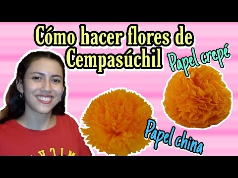 Cómo hacer flores de papel china?