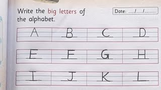 How To Write English Capital Letters In Four Line