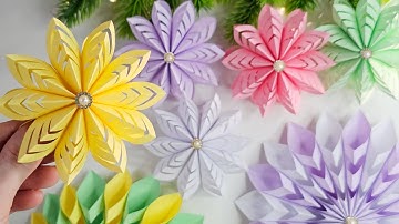 2 Ideas ❄️ Paper Snowflake 🎄 Christmas Crafts 🎄 Christmas Ornaments