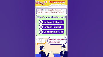 💡 JavaScript Interview Challenge: Frequency Map! 💡 #javascriptinterview