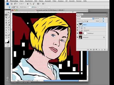 Photoshop Tutorial: Porträt im Stil von Roy Lichtenstein (Pop Art)