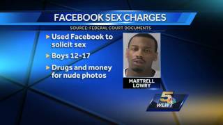 Man accused of soliciting sex from teenage boys on Facebook