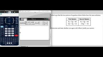 Solving Systems of Linear Equations using TI Nspire CX