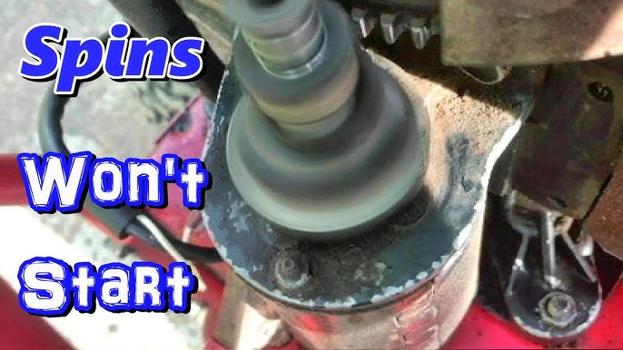 Lawn mower starter not engaging repair steps