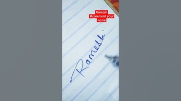 Ramesh name #sign #shorts #trending #viral