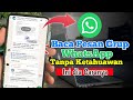 Cara Baca Pesan Grup WhatsApp Tanpa Ketahuan! 100% Work