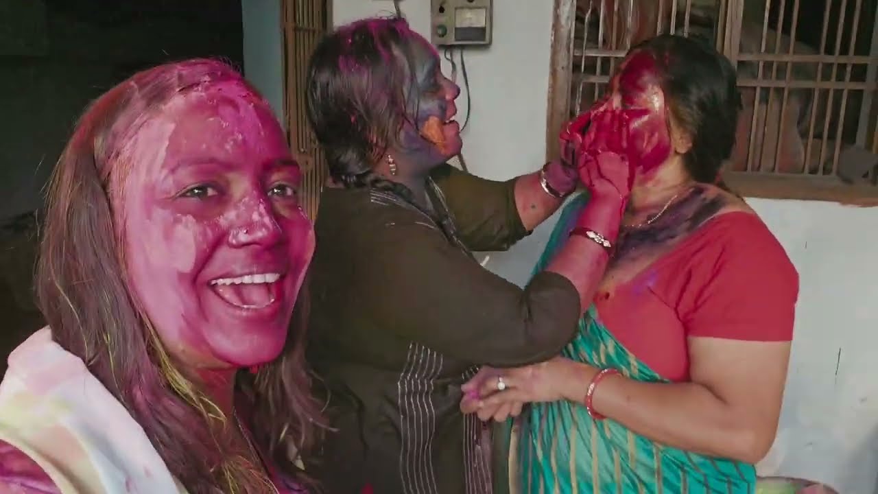 Happy holi 🥳friends 😉vlog with Pratistha cg