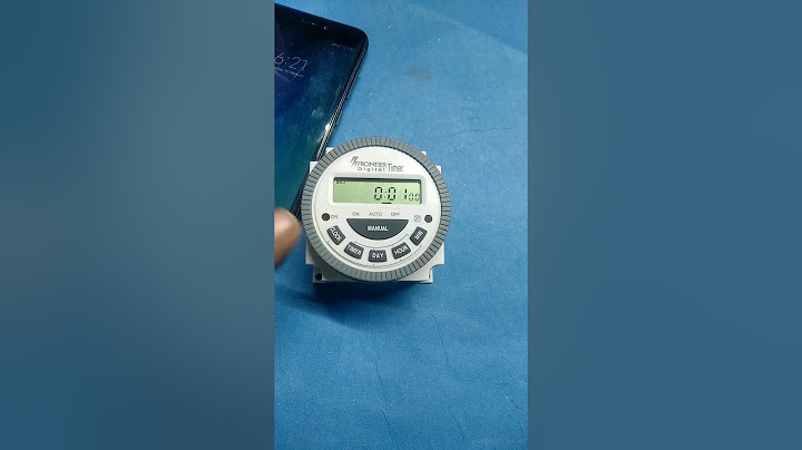TM 619 Frontier digital timer time change/setting #electronic #circuit  #digital #automatic