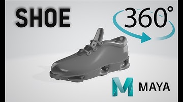 Model Shoes in MAYA 3D | 360 VIEW