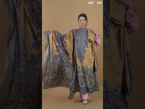 "চন্দ্রমল্লিকা"👗  Un-stitch  1250৳  #whatsapp📲01818072962