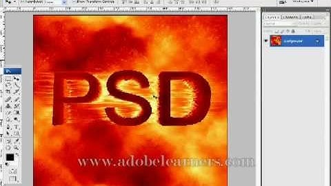 How to put Magma Rock 3D Text Effect in Adobe Photoshop