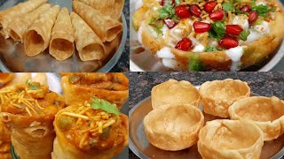 बिना मेहनत आसानी से बिना सांचे के चाट के लिए बनाये कटोरी व कोन | katori recipe/Cone for chaat recipe