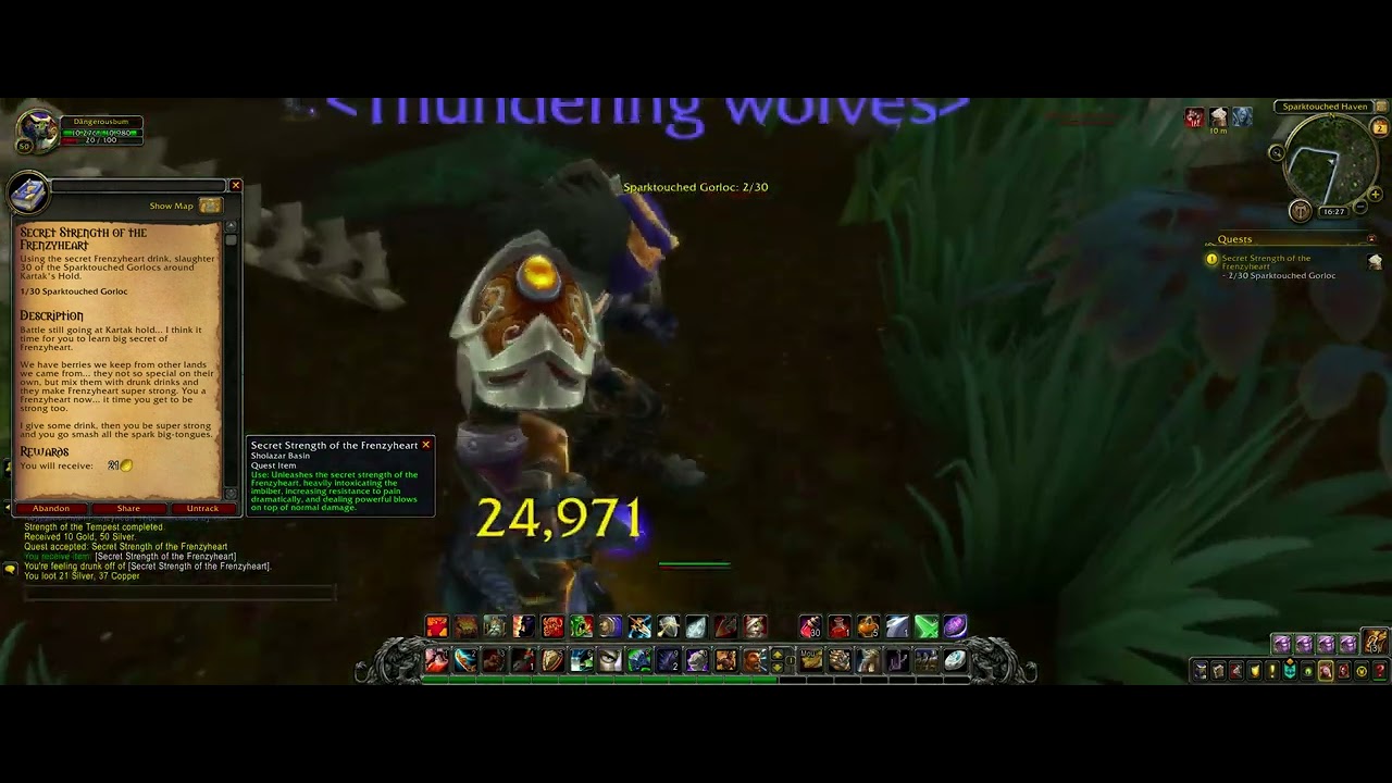 World of Warcraft: Secret Strength of the Frenzyheart (Gameplay/Walkthrough)
