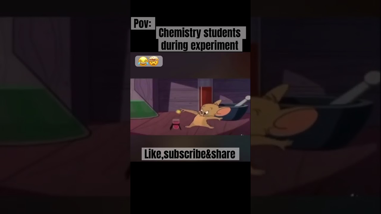 Chemistry students during experiment by cartoon 😂 