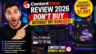 ContentClaw Review 2026 ContentClaw Review 🔴 DON'T Buy Without My Bonuses!