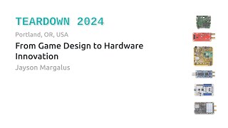 Teardown 2024 - From Game Design to Hardware Innovation - Jayson Margalus
This talk explores how game design principles transform hardware innovation. Drawing from journeys in game development and technological creativity, Jayson Margalus dives into the fusion between digital game realms and tangible device creation.
Margalus will highlight the unexpected synergies between user engagement, storytelling, and iterative design from gaming that can help us invent new hardware. Join us to unveil how a designer’s mindset leads to innovative solutions in hardware development.
Jayson R. Margalus is a maker, designer, computer scientist, and outdoorsman. Margalus is the Johnson Professor of Entrepreneurship and Leadership, and Director of the Connolly Center for Entrepreneurship at Washington & Lee University. Prior to that he was the founding Faculty Director of Maker Innovation at DePaul University’s Idea Realization Lab(s), and a Professional Lecturer of Industrial and Game Design in the School of Design in the Jarvis College of Computing and Digital Media.
Margalus concurrently runs Spacelab NFP, a non-profit makerspace, and Margalus, LLC, a design studio that develops toys and game platforms. He holds an MS with distinction in Human-Computer Interaction from DePaul University, a BS in Political Science from North Central College, and various design certifications from Cornell, MIT, Harvard, and Pratt (pursuing).
His work has been featured on outlets from the Chicago Tribune to NPR, and he has given keynote talks for organizations ranging from Chicago Public Schools’ Googlepalooza to the American Medical Association‘s ChangeMedEd. He was invited to the Obama White House in 2015 for his work on makerspaces.
https://www.crowdsupply.com/teardown/portland-2024/long-talk/from-game-design-to-hardware-innovation Teardown 2024 - From Game Design to Hardware Innovation - Jayson Margalus