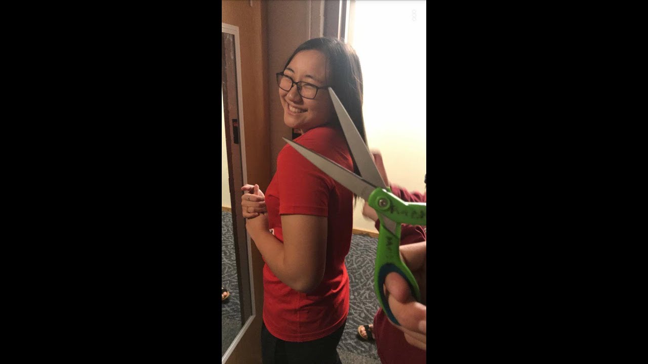 CUTTING MY HAIR IN COLLEGE! YouTube