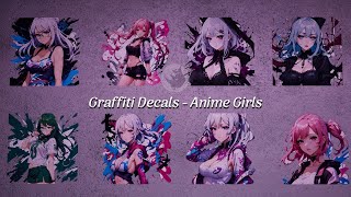 Unreal Engine Graffiti Decals - Anime Girls on Marketplace!