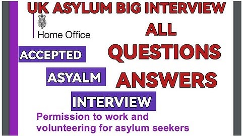 UK Asylum Substantive BIG Interview All Questions And Answers | UK Immigration Asylum Interview