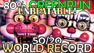 UCN - 50/20 with 80% Power Left Greenrun, No Powerups, Puppet Death Coin Route